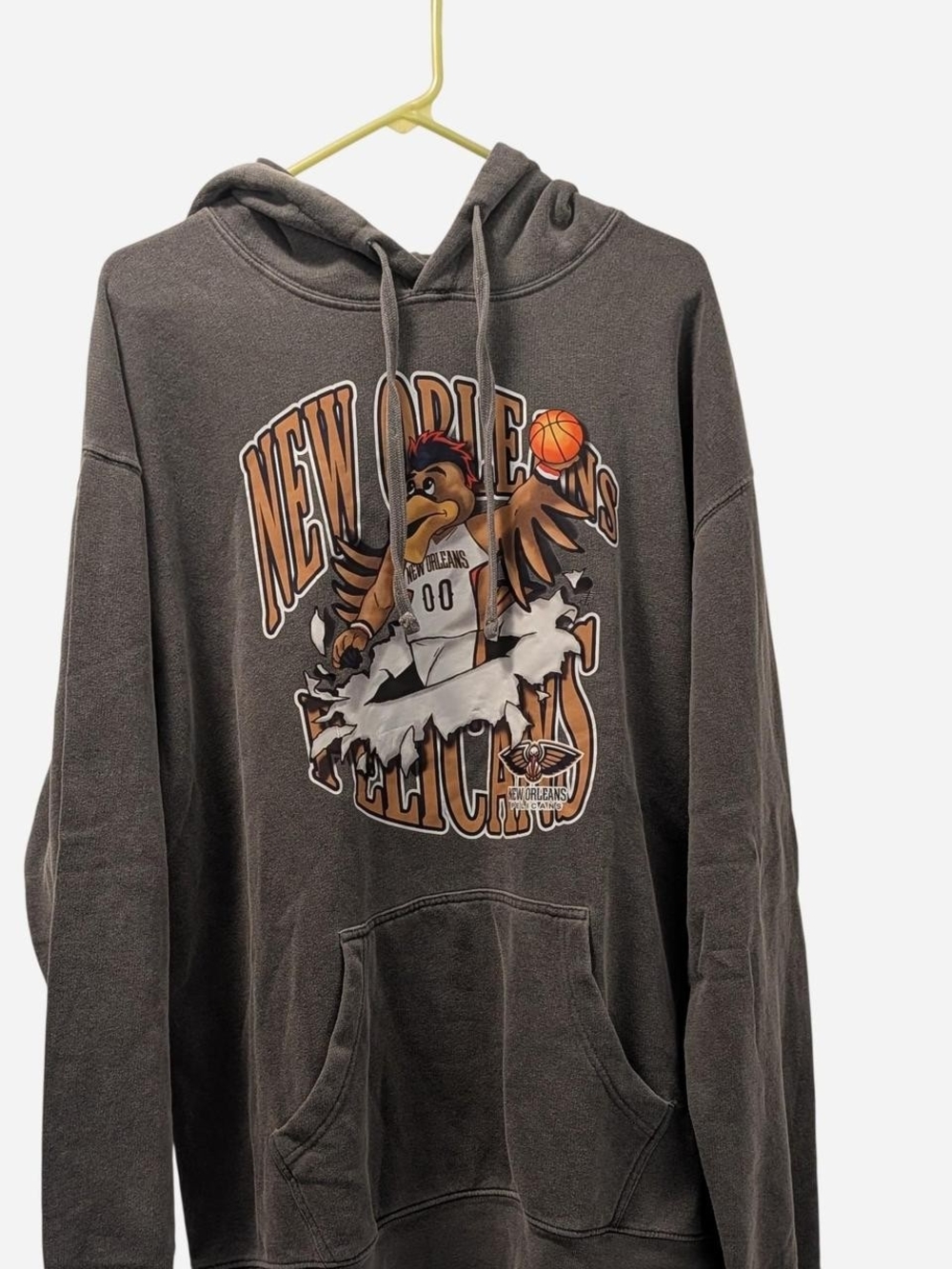 NBA New Orleans Pelicans Brown Graphic Hoodie